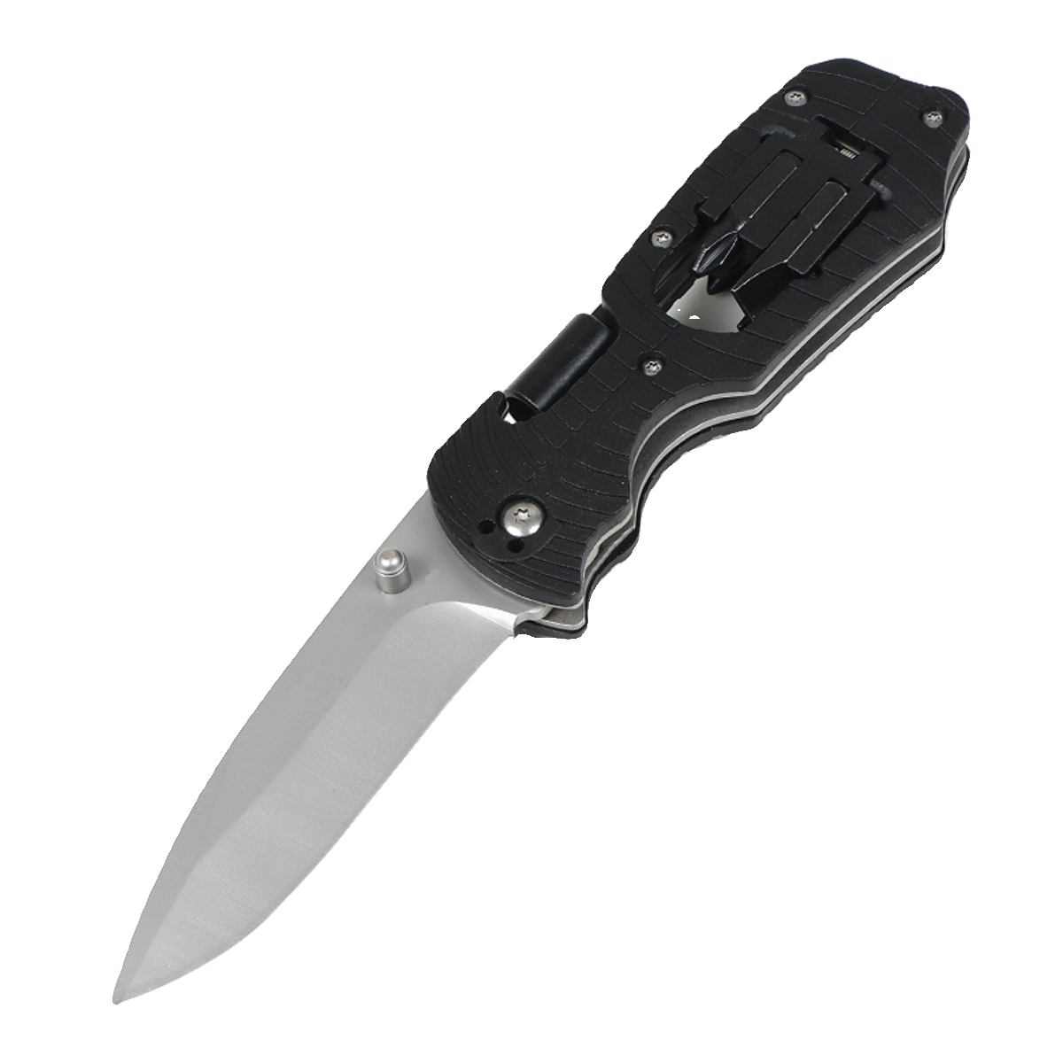 A multi-purpose folding knife, a life-saving knife, and a high degree of hardness for a camping knife