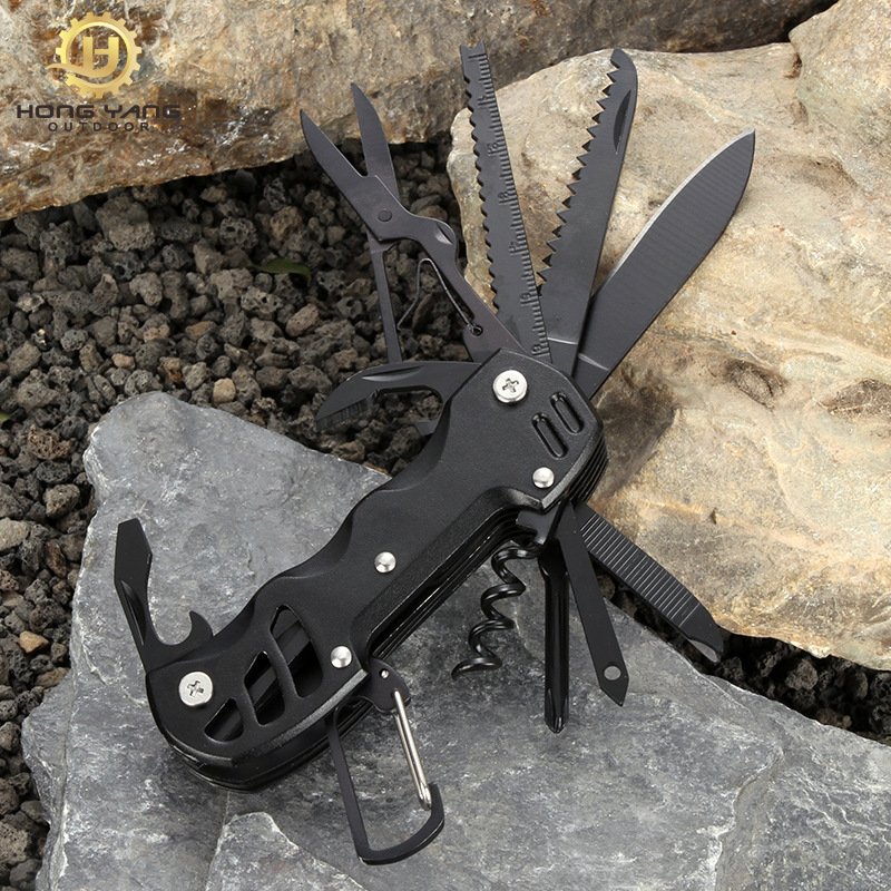 an open-door multi-purpose swiss army knife portable field slasher edc combination tool