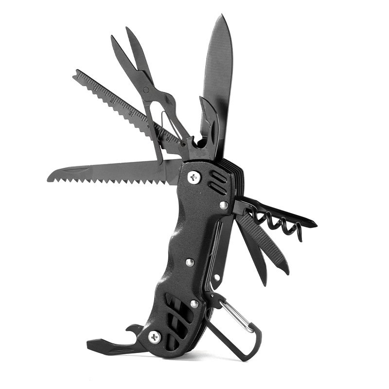 an open-door multi-purpose swiss army knife portable field slasher edc combination tool