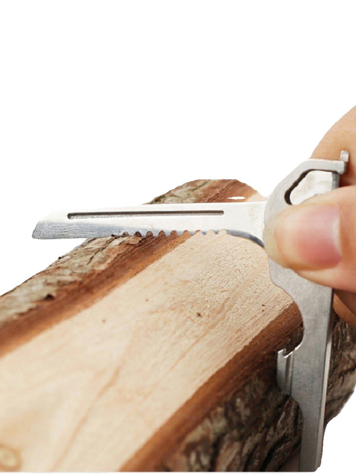 An outdoor multi-purpose key button of eight and a fold of mini-Swiss multi-purpose tools carries a screwdriver