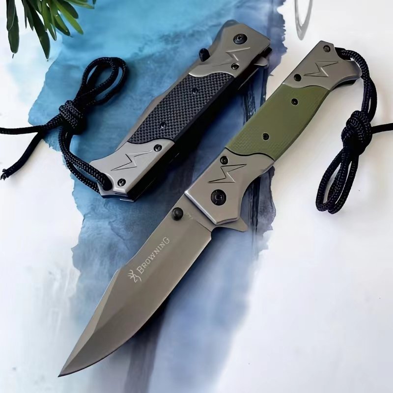 An outdoor folding knife, a high-string blade, a sharp knife, and a fruit knife with it