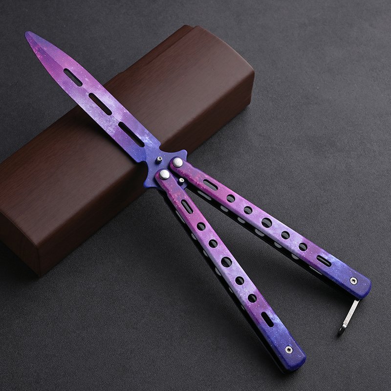 u.s. imported butterflies knife csgo unscrewd to practice to protect against toy-scattered toy, steel-style new hands