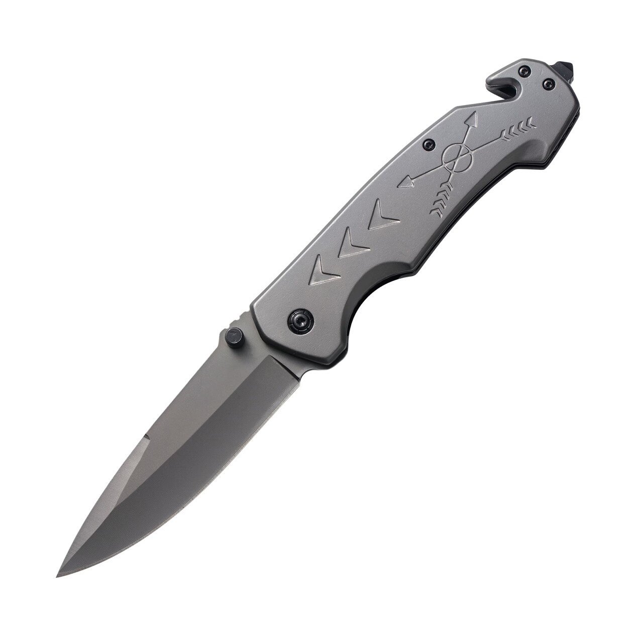 An outdoor knife with a cold weapon, a folding knife