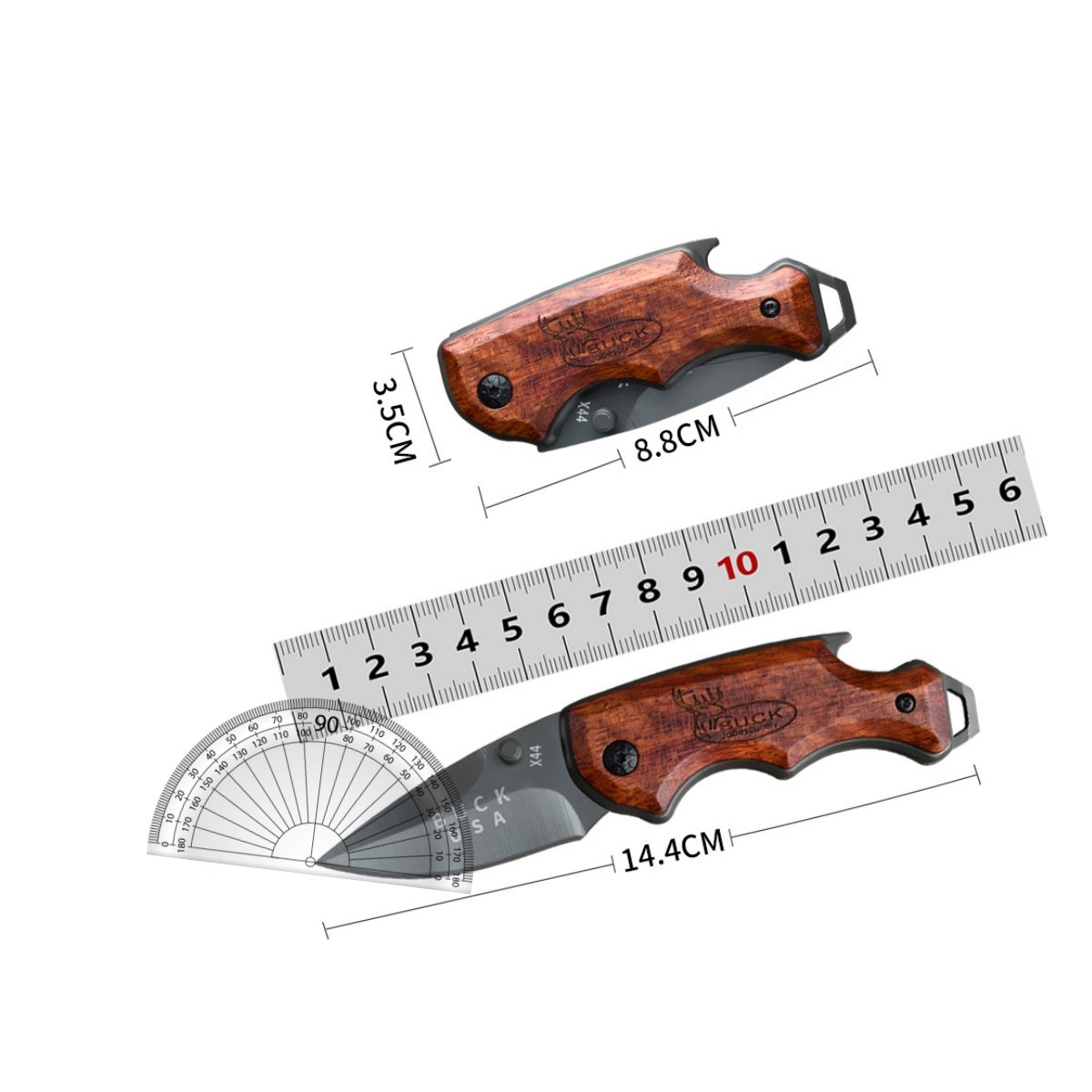 new open-air knife, with a small field cleaver and a multipurpose fruit knife