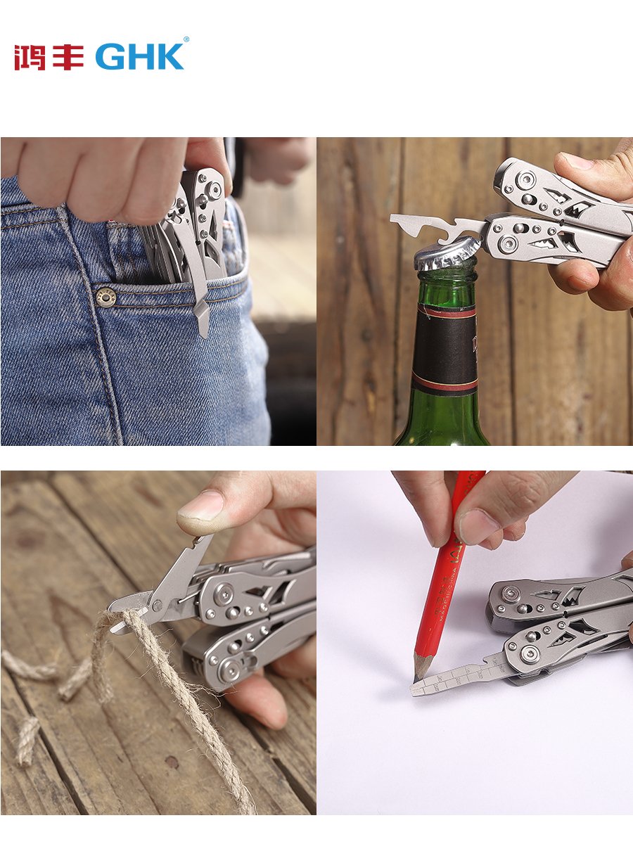 A multi-purpose folding of camping tool mini-scissor with tactical equipment