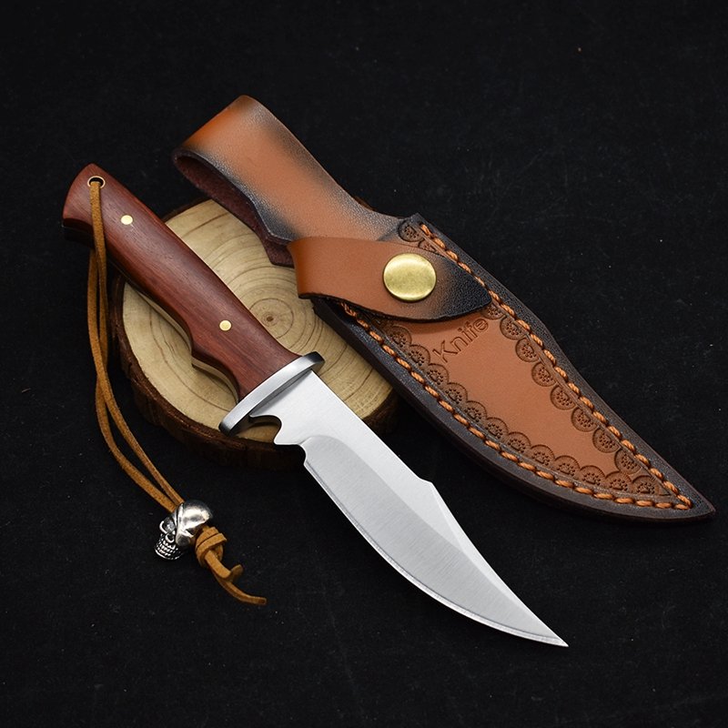 WINDY HIGH-END HUNTING KNIFE 5CR13MOV STEEL OUTSIDE THE HOUSE, WITH A KNIFE AND A STRAIGHT KNIFE TO CATCH A FRUIT KNIFE