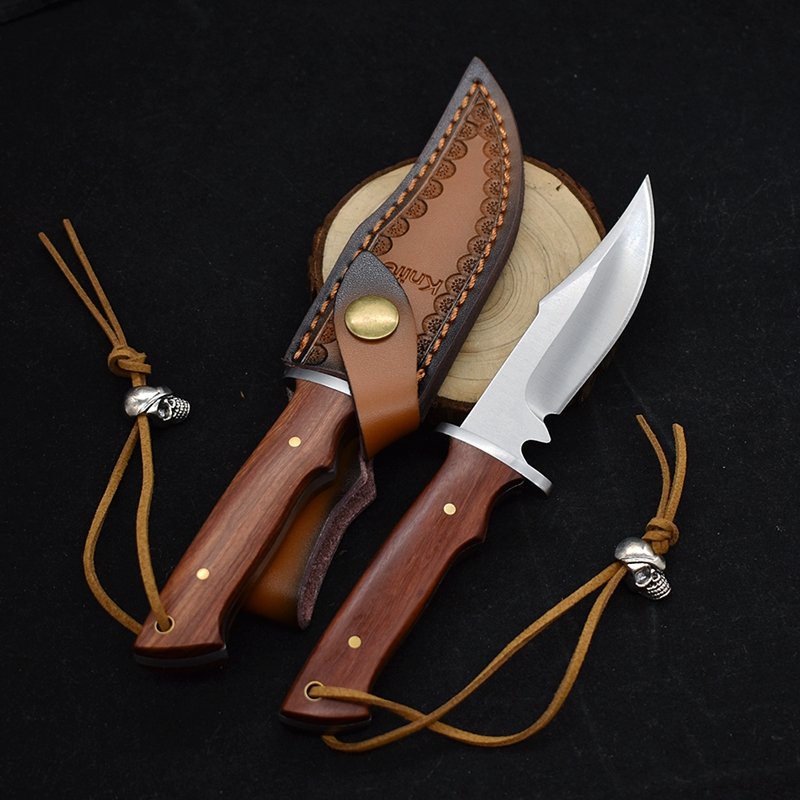 WINDY HIGH-END HUNTING KNIFE 5CR13MOV STEEL OUTSIDE THE HOUSE, WITH A KNIFE AND A STRAIGHT KNIFE TO CATCH A FRUIT KNIFE