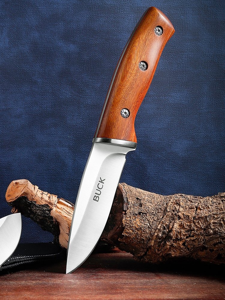 One direct outside knife with a high-strength sharp field knife to exercise with stainless steel