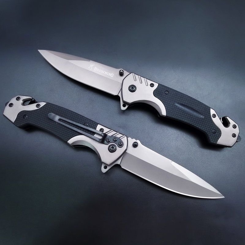 Browning's small knife folding, gray steel head stainless, steel-fruit knife camping