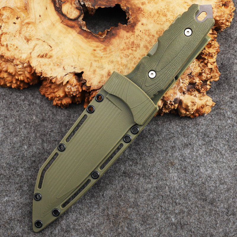 Straight-on-out knife, sharp-out knife, tactical-fishing, defensive camp with a knife