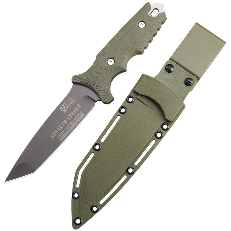 Straight-on-out knife, sharp-out knife, tactical-fishing, defensive camp with a knife