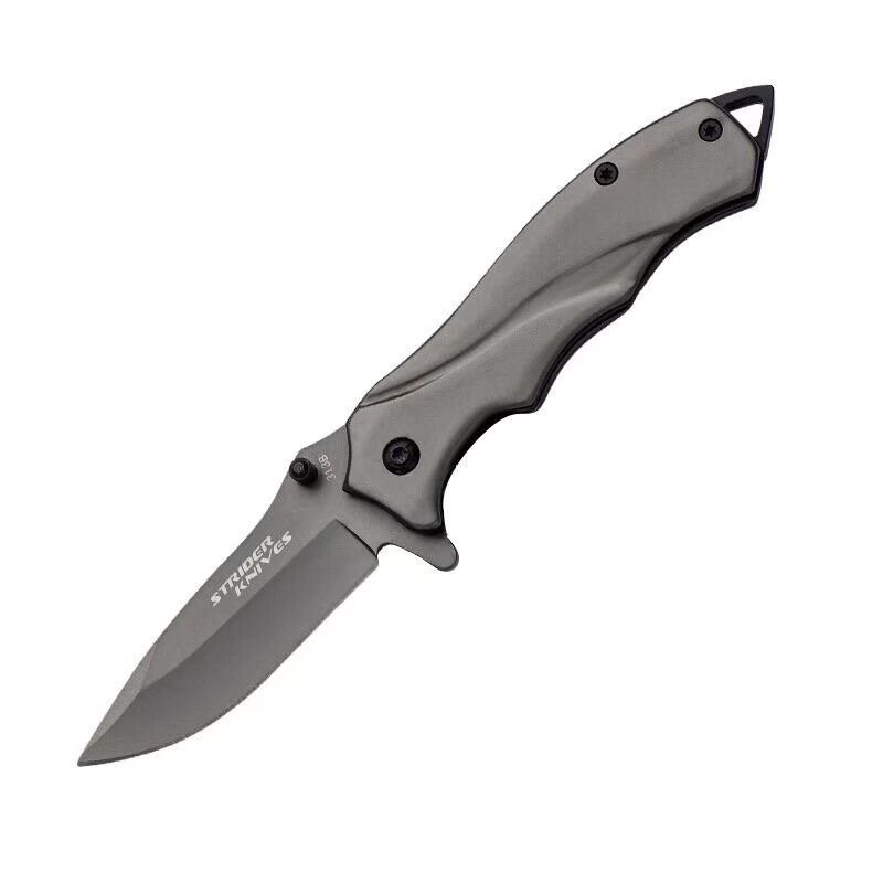 The kitchen's full of steel knives with a bladed guacamole, a key knife and a knife to camp in the open