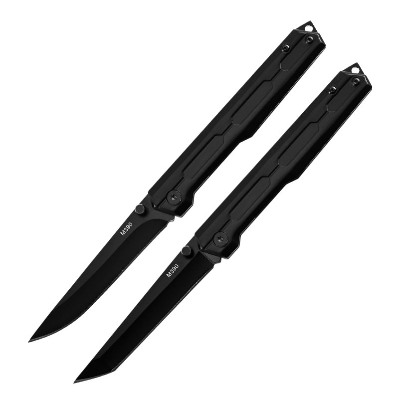 M390 DARK COMMANDANT'S FULL-STACK CAMPING KNIFE WITH A FRUIT KNIFE
