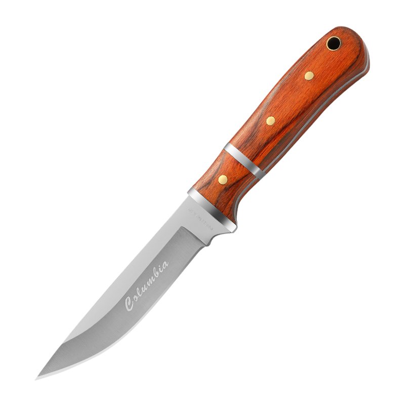 Mongol hands with a lamb knife and a knitting knife and a multi-purpose knife to survive
