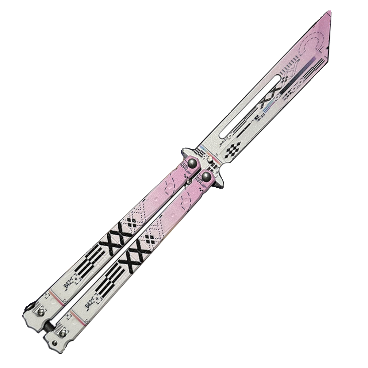 New All-Steal Scholar Butterfly Sword Practice Unopen Folding Sword-Slashing Hand-Scratch Safe-Trainer