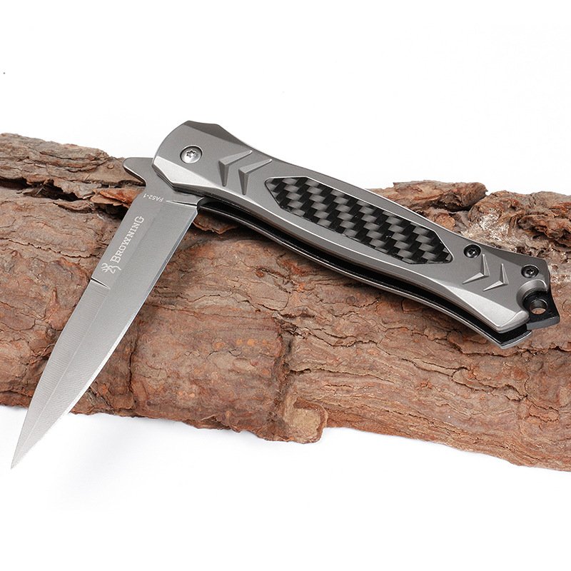 An outdoor knife, a multi-purpose folder, a high-strength knife and a fruit knife for the camping tools