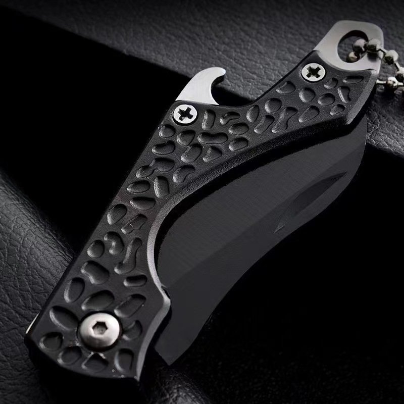 Folding knife, multi-purpose stainless steel, camping knife with fruit knife