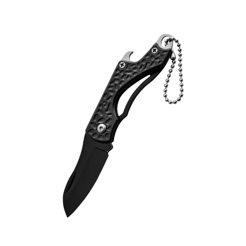Folding knife, multi-purpose stainless steel, camping knife with fruit knife