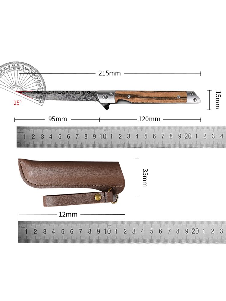 Damascus steel and fruit knives fold and bring home sushi knives to import sharp outside knives