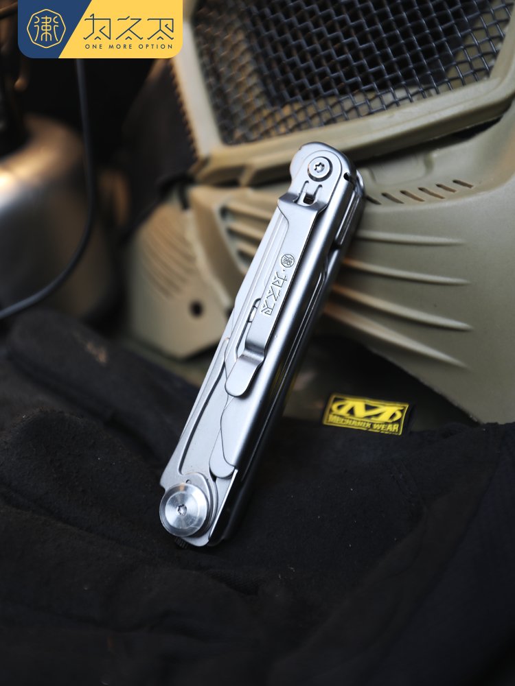 a swiss military knife with a multi-purpose knife and a tool edc to break a window
