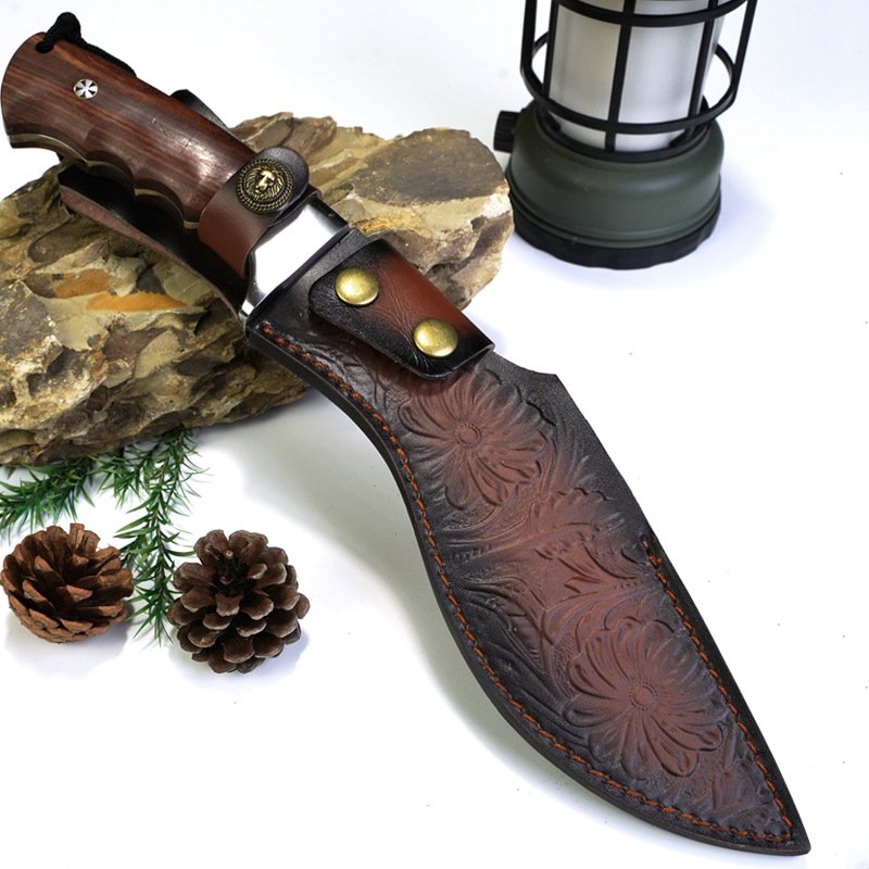 Hand-held high-hard field knife camper tactical multi-purpose sharp fruit knife Nepalese Machete