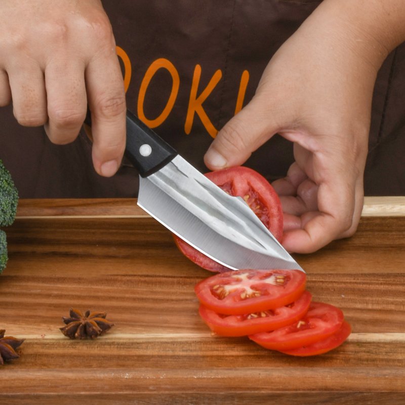 Hand hand to hand to hand to a slashy field barbeque, multi-purpose meat cutter and a guacamole cutter for a graft