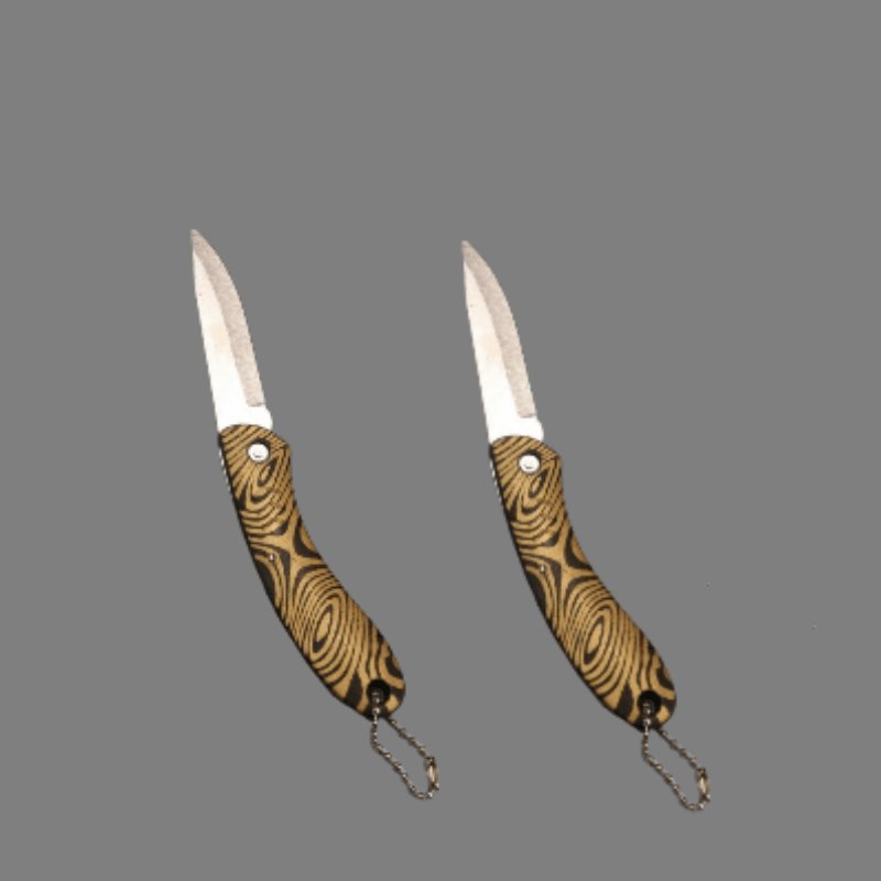 The fruit knife used to fold a portable shaving knife with a sharp, high-string knife in the field