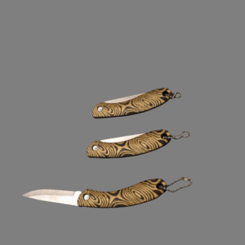 The fruit knife used to fold a portable shaving knife with a sharp, high-string knife in the field