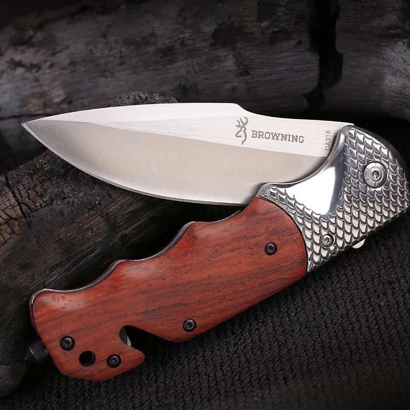 Folding knife, camping for high-strength Swiss defensive knife, field survival knife