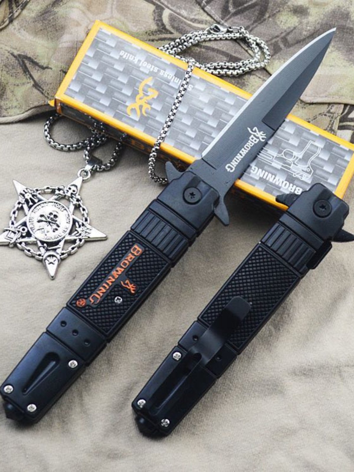 A multi-purpose anti-body cold weapon, a high-heavy steel knife and a field life knife for a camping knife