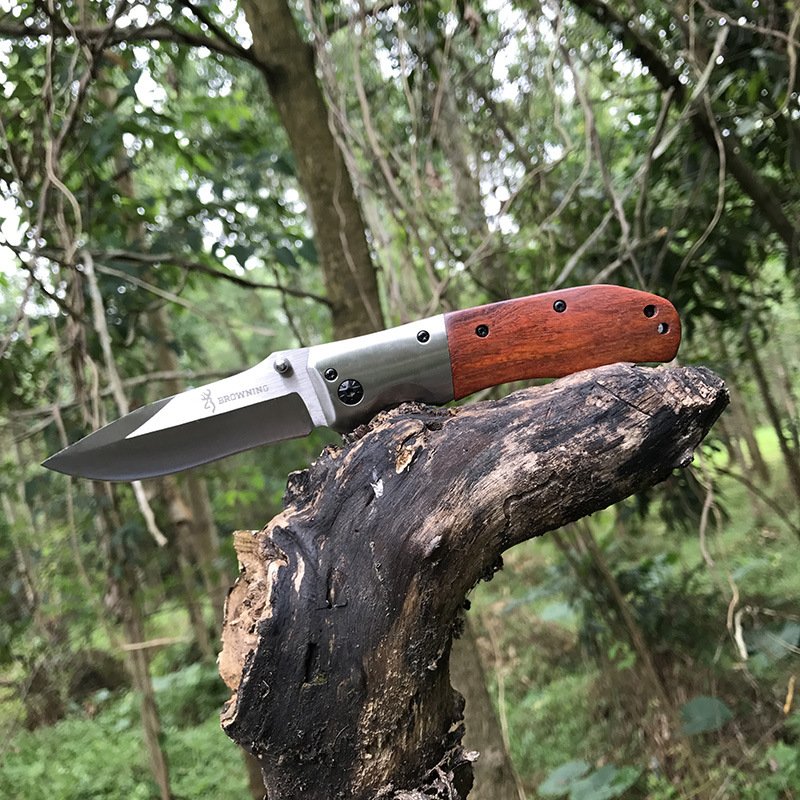 "BRONNING" "DA51" WITH A FRUIT KNIFE AND A ROAST KNIFE IN THE FIELD
