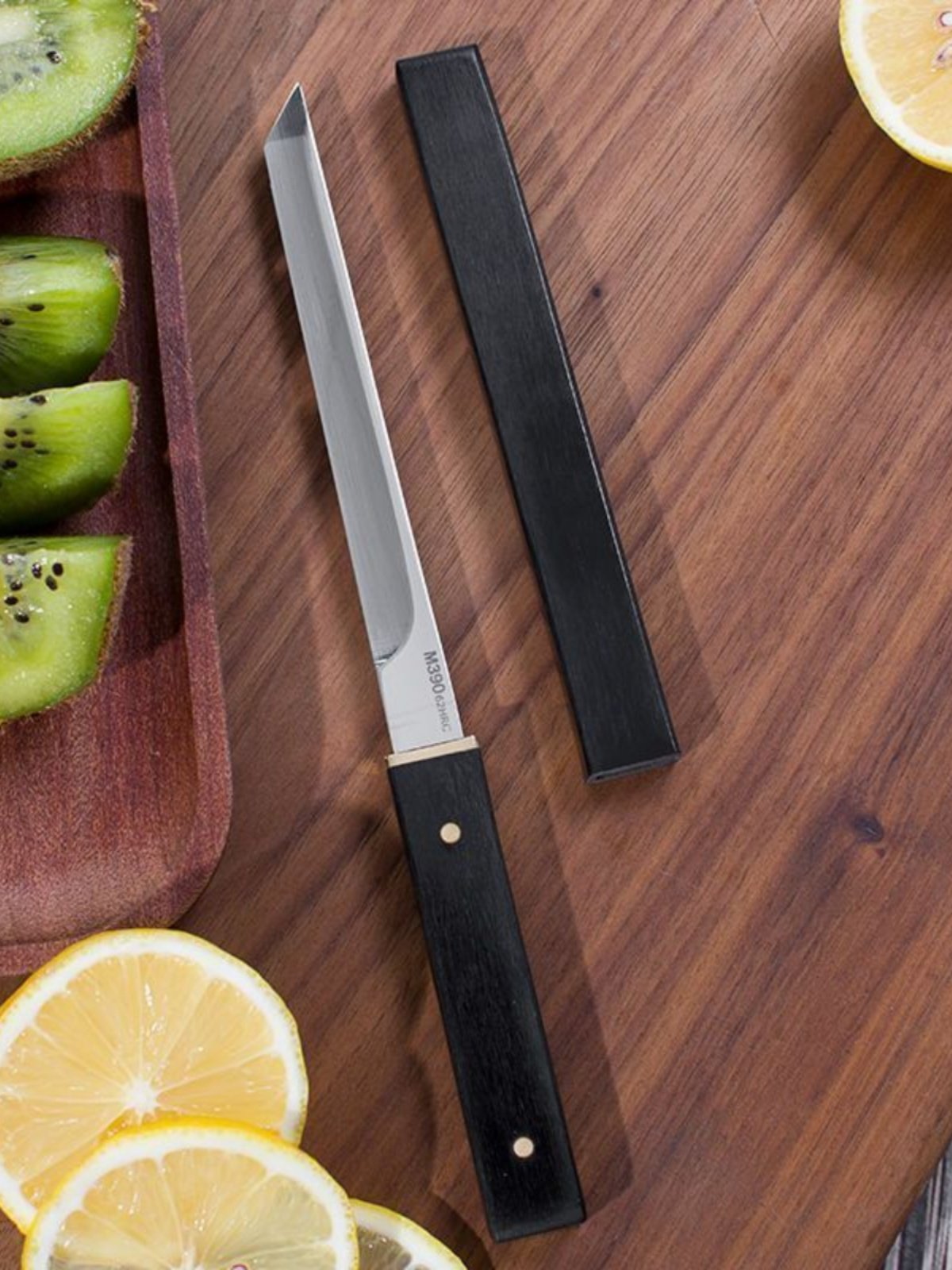 HOME KNIFE PREFECTURE M390 UGLY AND BLACK SAMURAI WITH A STUDENT HAND-HELD FRUIT KNIFE