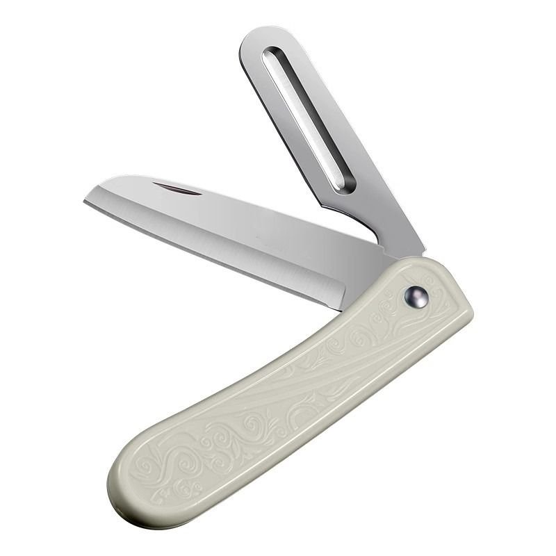 A sharp fruit knife folds, and a multi-purpose knife is used in an office