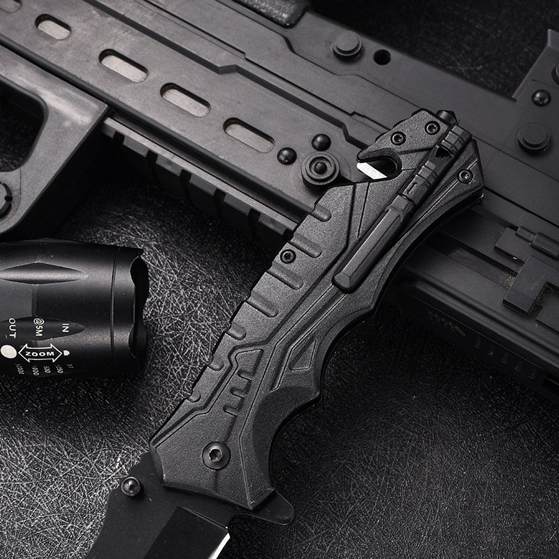 High-heavy folding knife camper, tactical exterior knife, multi-purpose cold weapon