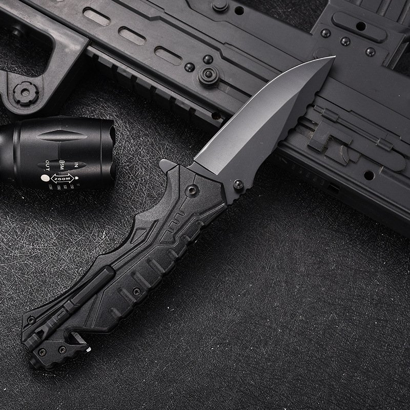 High-heavy folding knife camper, tactical exterior knife, multi-purpose cold weapon