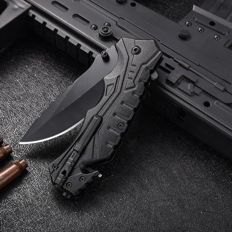High-heavy folding knife camper, tactical exterior knife, multi-purpose cold weapon