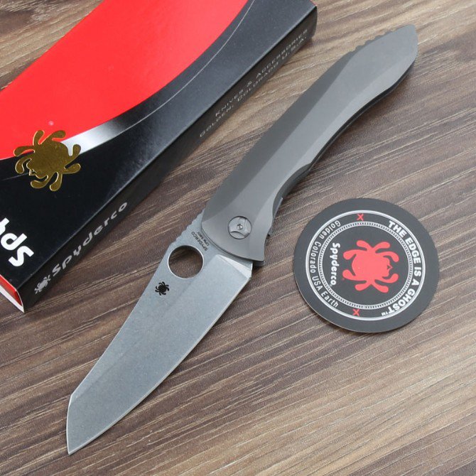 SPIDER C238TIP TITANIUM ALLOY. CAMPING HOUSE SHARP, HIGH HARD EDC BLADE