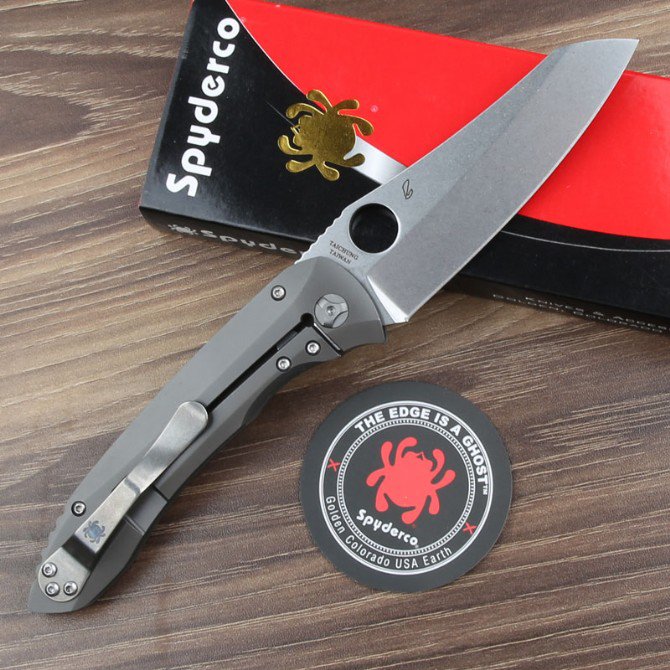 SPIDER C238TIP TITANIUM ALLOY. CAMPING HOUSE SHARP, HIGH HARD EDC BLADE