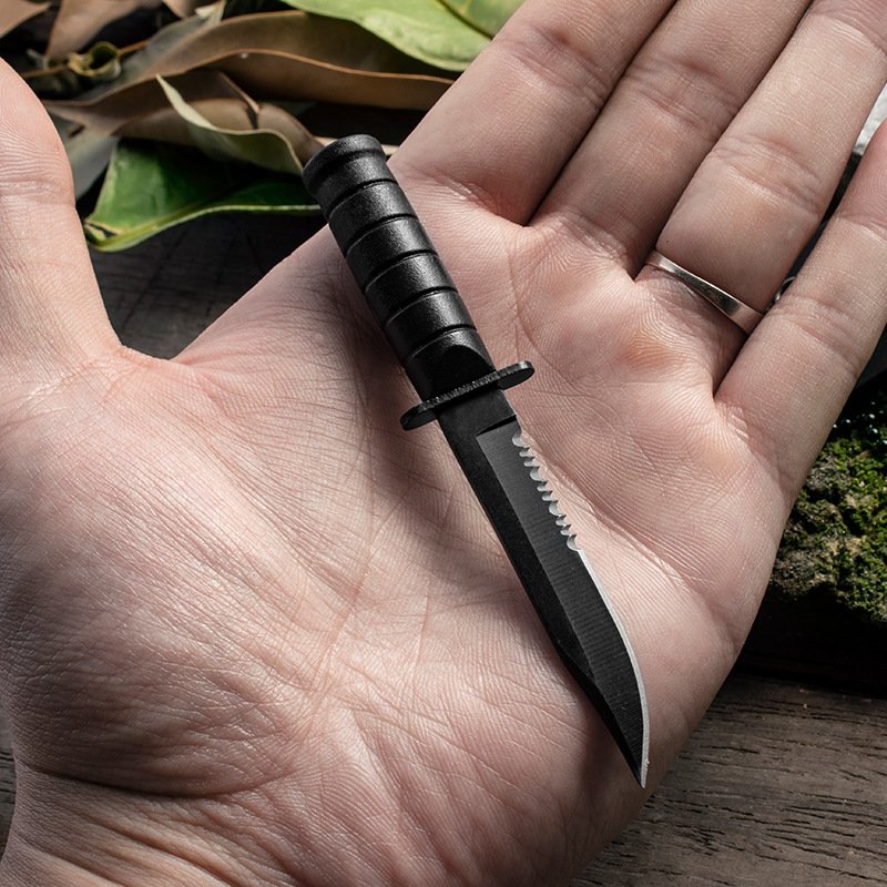 The locket locket, the stainless steel-proof mini-sword camper, carries a handy, straight knife gift