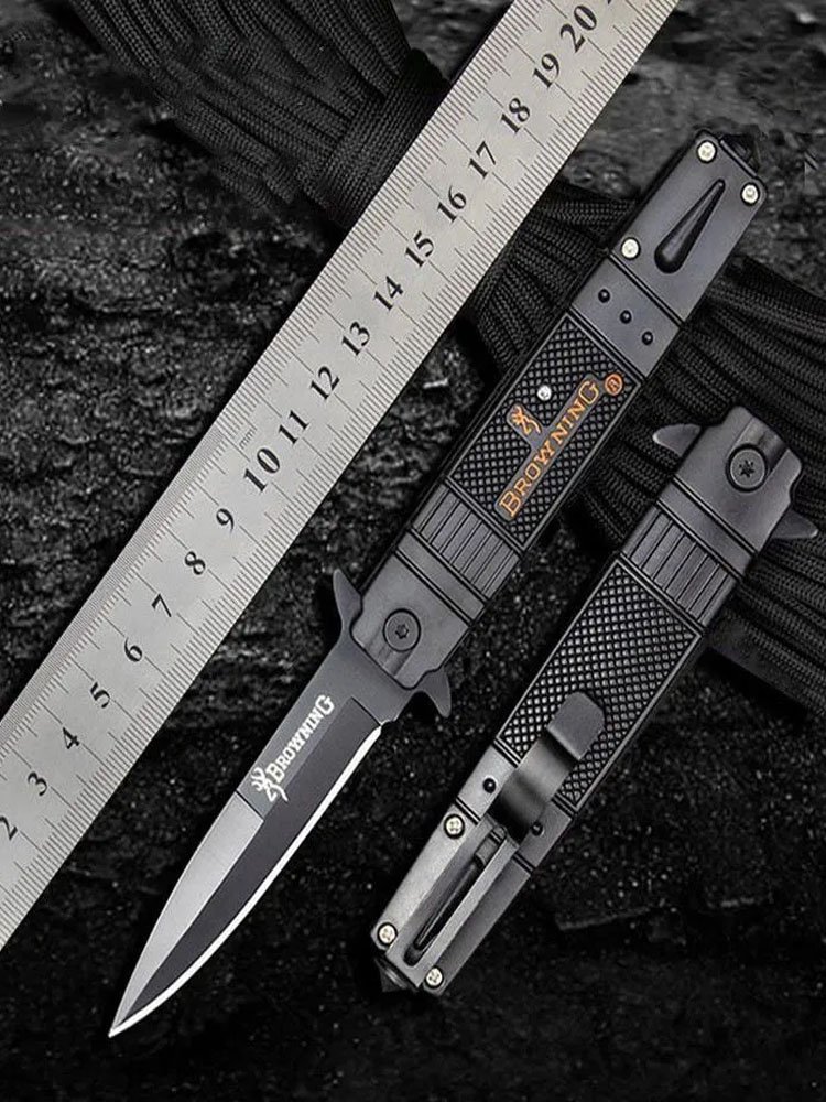 An outdoor folding knife with a multi-purpose, high-string, high-string military knife with a portable fruit knife