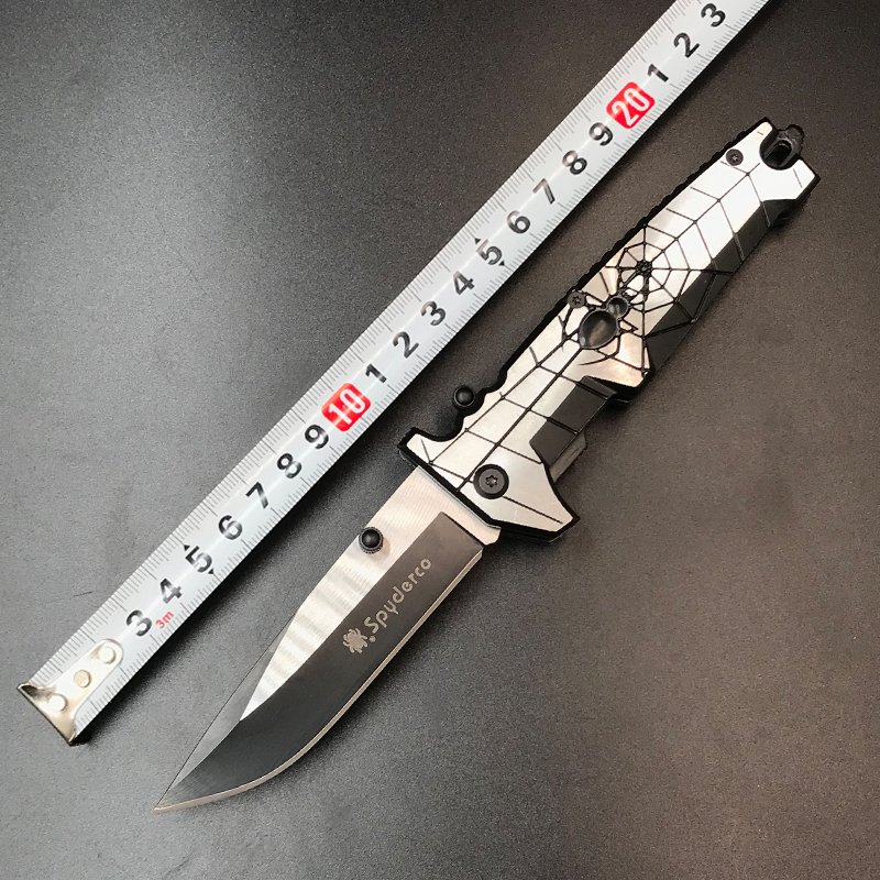 Open-air folding of a spider knife, stainless steel field camping bag for a knife