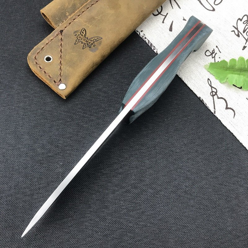 BUTTERFLY 162, G10, CAMPING FOR A LIVING, RIDING A FISH BARBEQUE WITH A STRAIGHT KNIFE