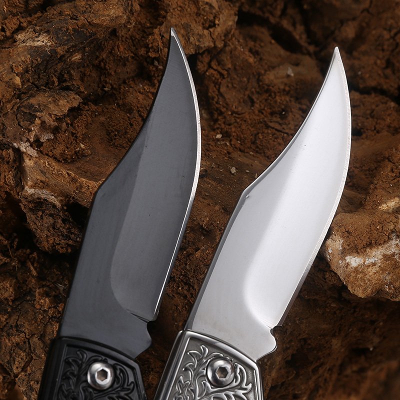 An outdoor folding knife to camp in the wilderness and a multi-purpose tool to protect the camping knife
