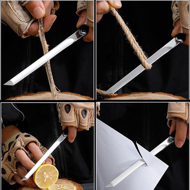 High-strength family with a fruit knife kitchen, sharp-handed meat knife, and a small knife for shaving in the student dorm