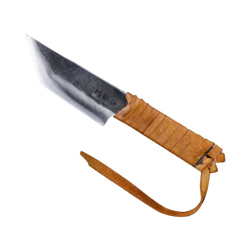 Wang's hand-carbed outdoor knife traditional carbon-burning and strung-and-exercise collection of field cutters and steel knives