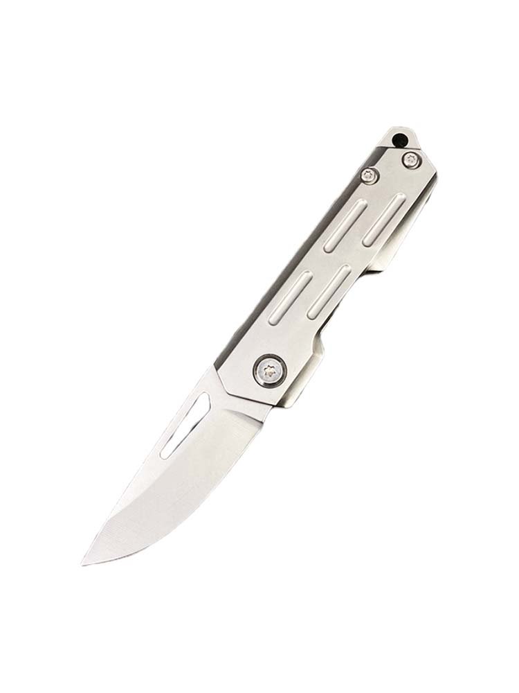 A D2 STEEL KNIFE WITH A HIGH-STRENGTH MINI-BUTTER-SLICE CAMPER AND A GUACAMOLE