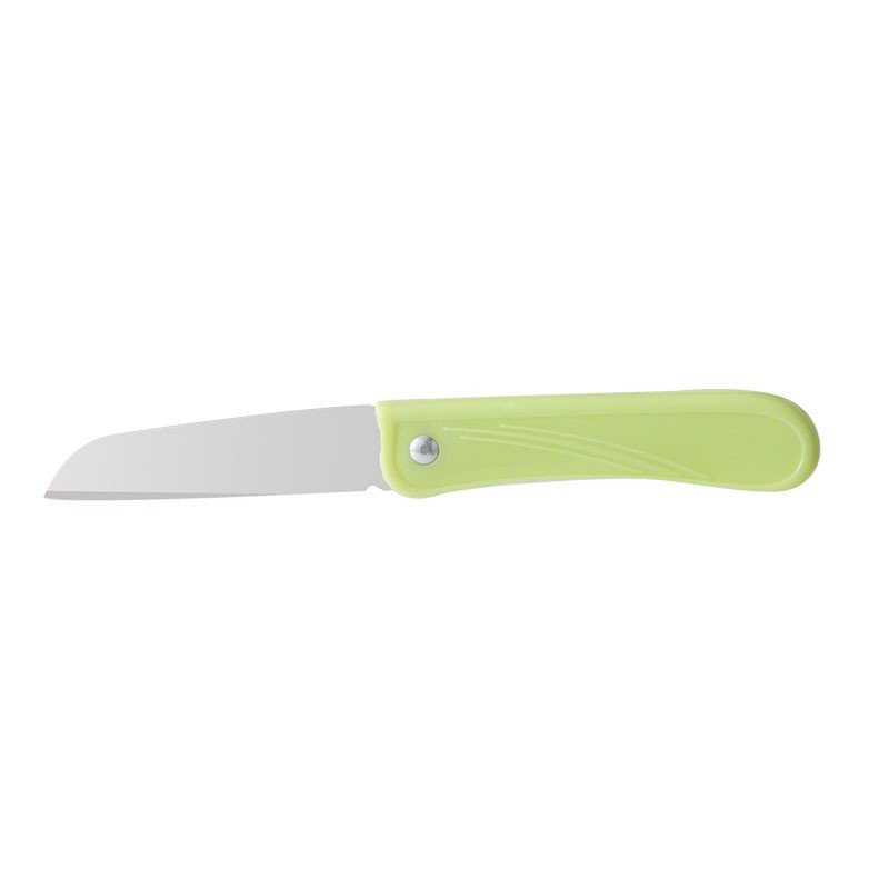 The stainless steel folds the fruit knife with a razor and a delivery knife