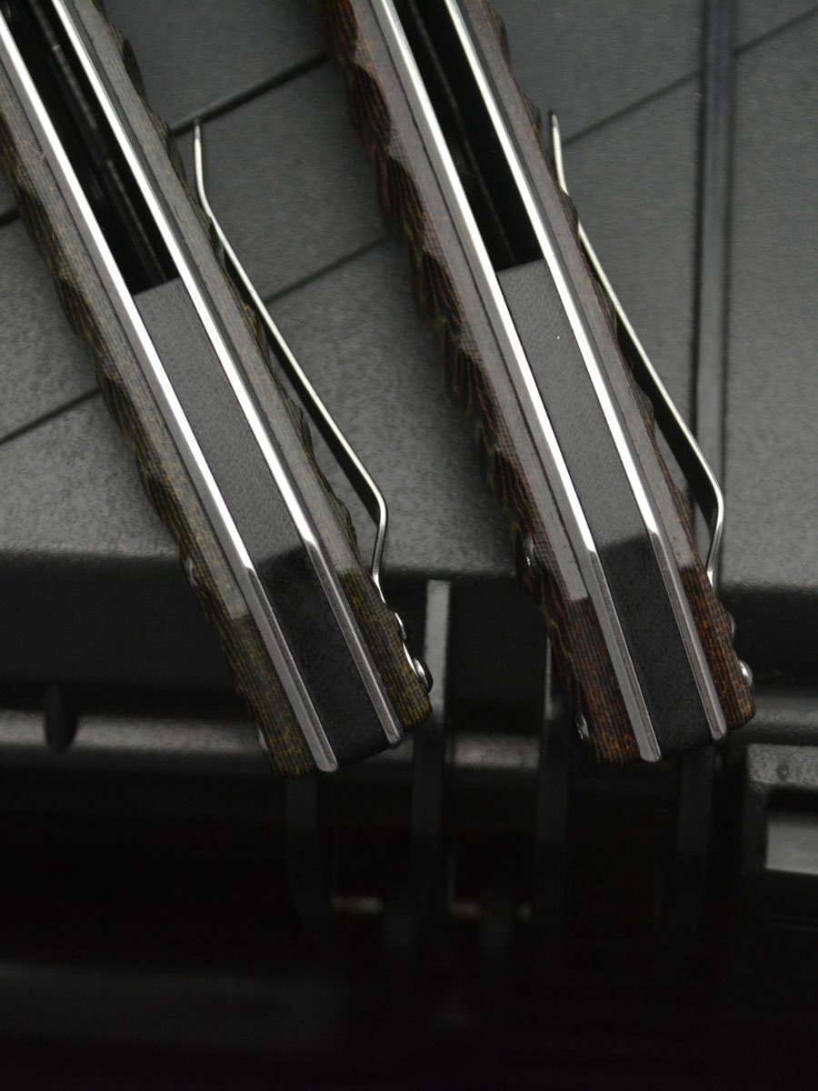 ANACONDA'S D2 STEEL HIGH-STRENGTH SHARP FOLDING KNIFE OUTSIDE THE HOUSE WITH A FRUIT KNIFE AND A KNIFE FOR PROTECTION