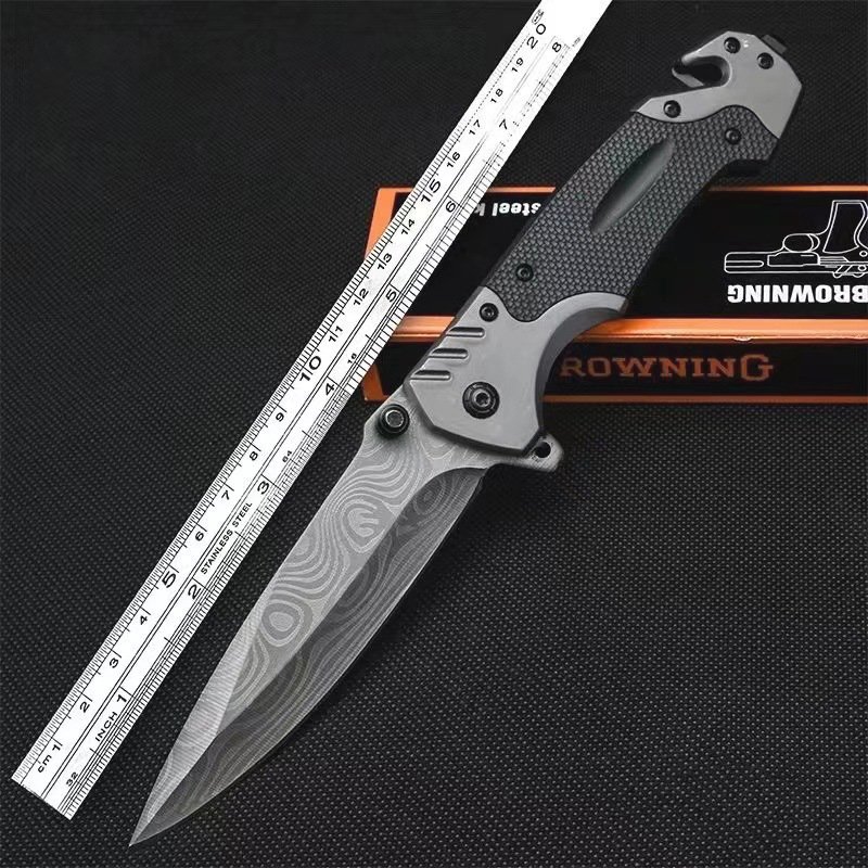 Field multi-purpose survival knife, portable, folded, high-strength imported military engineer than first self-defense knife