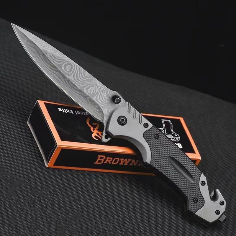 Field multi-purpose survival knife, portable, folded, high-strength imported military engineer than first self-defense knife